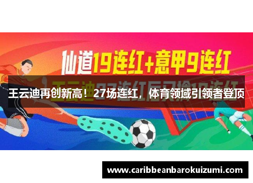 王云迪再创新高！27场连红，体育领域引领者登顶